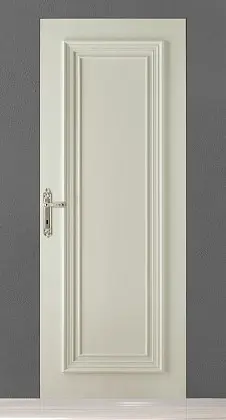 Классическая дверь, матовая эмаль PRIMA-60 PU Bianco Night. Скрытый короб