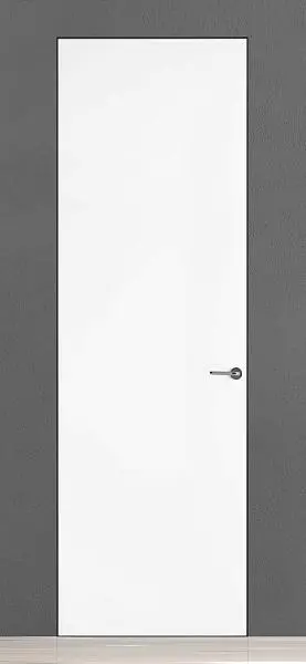 FILO-60, грунт под покраску / зеркало, алюминиевая торцевая кромка. "Скрытый" короб. Полотно толщиной 6 см. Грунт со стороны открывания. Зеркало с обратной стороны открыванию.