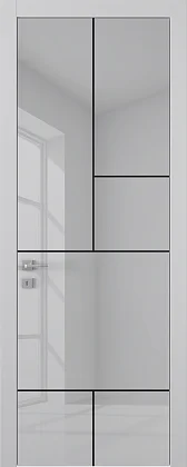 Дверь в стиле "неоклассика" TREND TR18m Bianco Gloss. Глянцевая эмаль