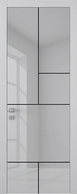 TREND, модель TR18m, глянцевая эмаль LG01 Bianco Gloss, молдинг в цвете Black.