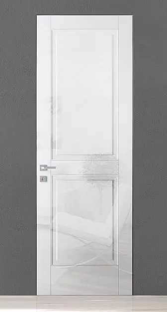 TREND-60, модель TR10, глянцевая эмаль LG01 Bianco Gloss, скрытый короб INVISIBLE.