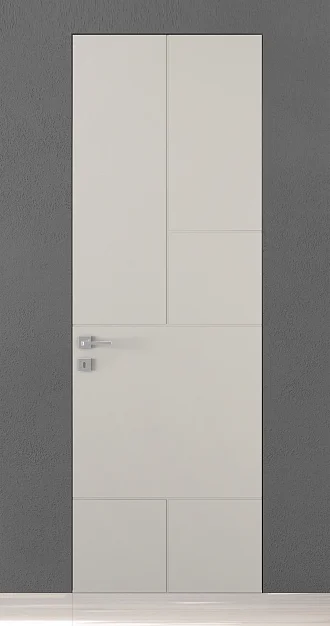 TREND-60, модель TR18, матовая эмаль L06 Grigio Seta. "Скрытый" короб INVISIBLE.