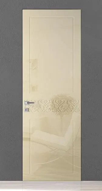 TREND-60, модель TR12, глянцевая эмаль LG03 Avorio Gloss, скрытый короб INVISIBLE.