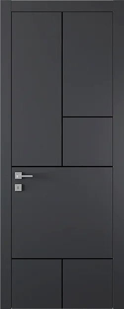 TREND, модель TR18m, матовая эмаль L15 Grafite, молдинг в цвете Black.