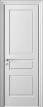 Современная классическая дверь CORDA 127P Bianco. Матовая эмаль