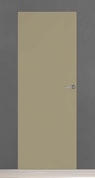 FILO-60, матовая эмаль в цвете "кварцевый" (грунт под покраску). "Скрытый" короб с полотном толщиной 6 см.