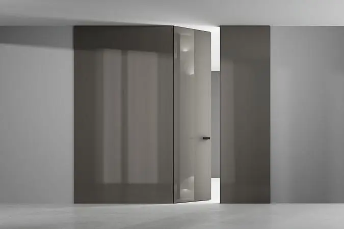 Стеновые панели COVER, глянцевая эмаль LG12 Sabbia Gloss. Дверь FILO-60.