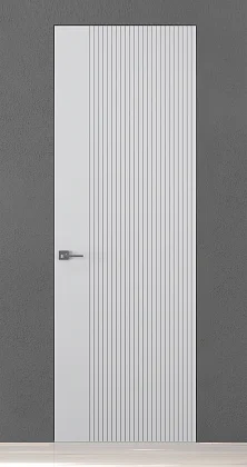 Дверь в стиле "неоклассика" TREND-60 Reef Bianco. Матовая эмаль. Скрытый короб