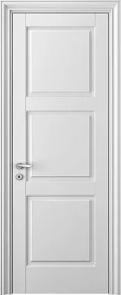 Современная классическая дверь CORDA 126P Bianco. Матовая эмаль
