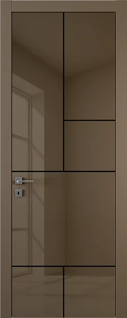 TREND, модель TR18m, глянцевая эмаль LG12 Sabbia Gloss, молдинг в цвете Black.