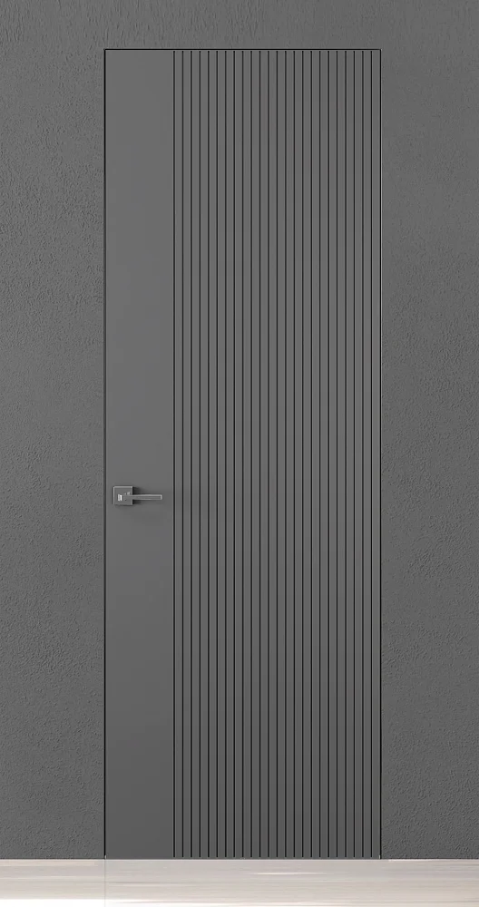 TREND-60, модель Reef, матовая эмаль L07 Grigio Fume. "Скрытый" короб INVISIBLE.