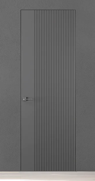 TREND-60, модель Reef, матовая эмаль L07 Grigio Fume. "Скрытый" короб INVISIBLE.