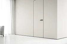 mini-Теневой плинтус IMPULS + дверь FILO-60 под покраску на скрытом коробе.