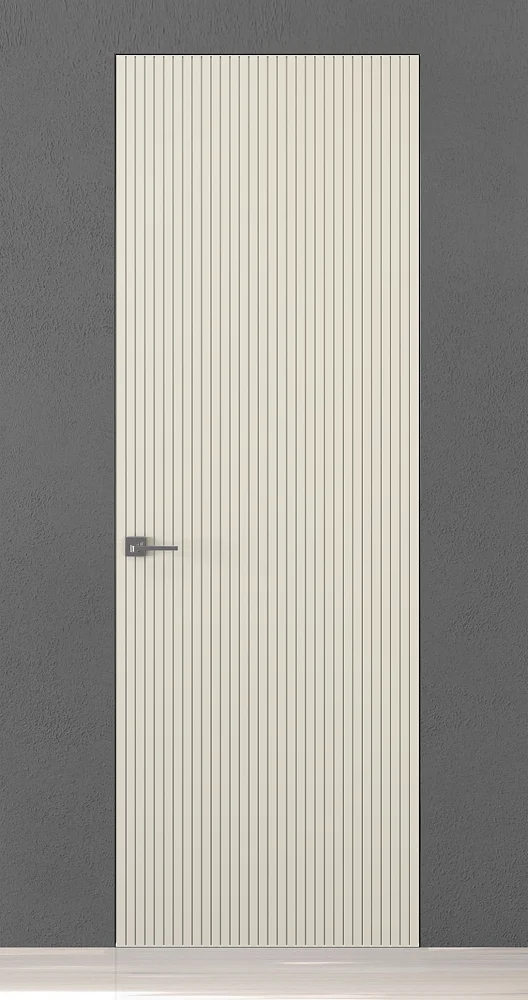 TREND-60, модель Step-V, матовая эмаль L02 Bianco Night. "Скрытый" короб INVISIBLE.