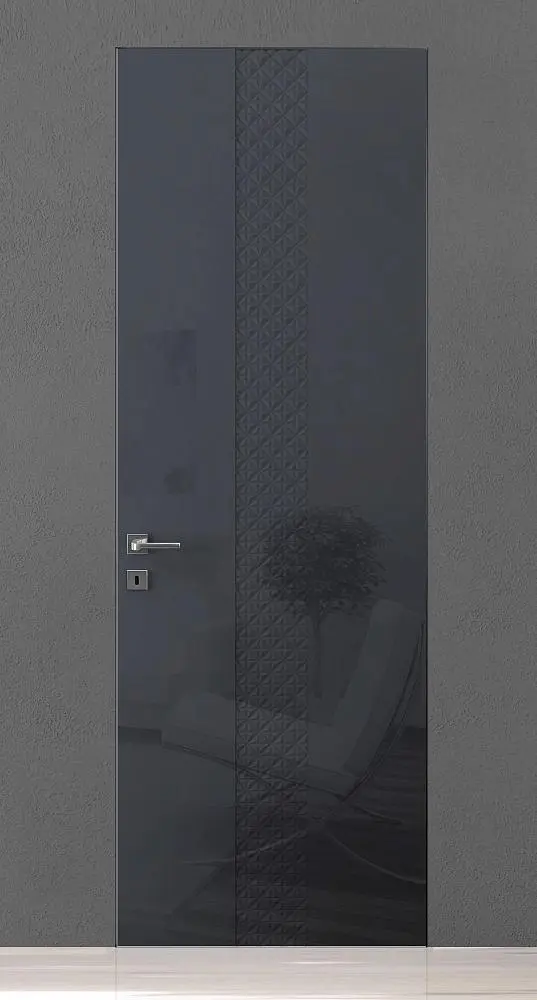 TREND-60, модель TR15, глянцевая эмаль LG15 Grafite Gloss, скрытый короб INVISIBLE.