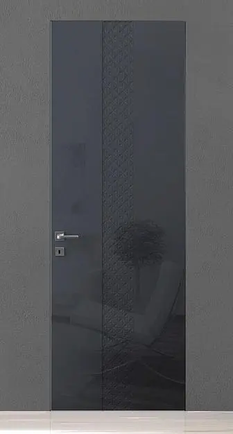 TREND-60, модель TR15, глянцевая эмаль LG15 Grafite Gloss, скрытый короб INVISIBLE.
