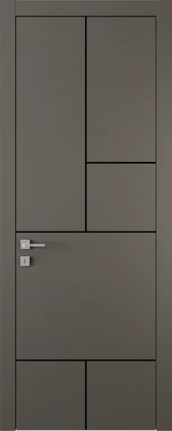 TREND, модель TR18m, матовая эмаль L14 Ombra, молдинг в цвете Black.