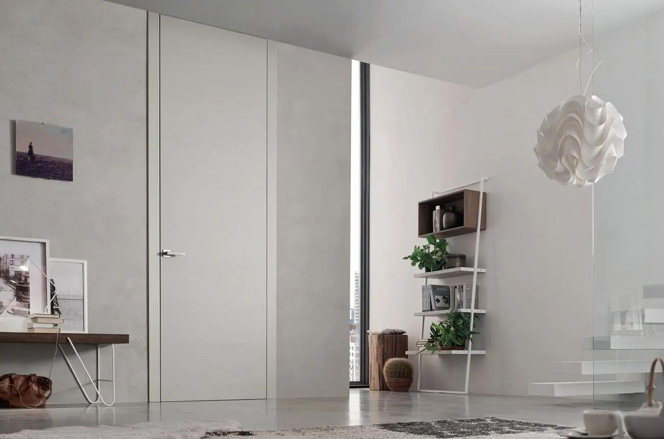 B-Frame, Plana, Rovere laccato perla.