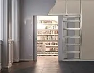mini-СЛАЙДЭР-ФИЛО | SLIDER-FILO, грунт под покраску. Двустворчатая дверь в пенале ABSOLUTE.