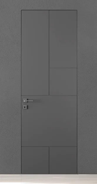 TREND-60, модель TR18, матовая эмаль L07 Grigio Fume. "Скрытый" короб INVISIBLE.