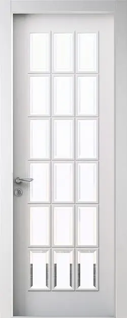 TREND, U02i, матовая эмаль Bianco, стекло Satinato Bianco.