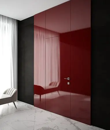 Стеновые панели COVER, глянцевая эмаль Laccato RAL Gloss. Дверь FILO-60.