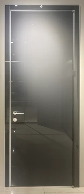 ALBED (made in Italy), QUADRA. Безопасное двойное крашеное стекло, алюминиевый каркас и короб. 80х235см.