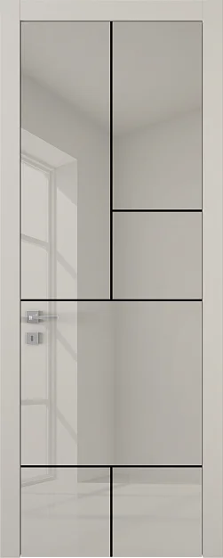 TREND, модель TR18m, глянцевая эмаль LG06 Grigio Seta Gloss, молдинг в цвете Black.