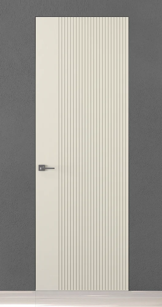 TREND-60, модель Reef, матовая эмаль L02 Bianco Night. "Скрытый" короб INVISIBLE.