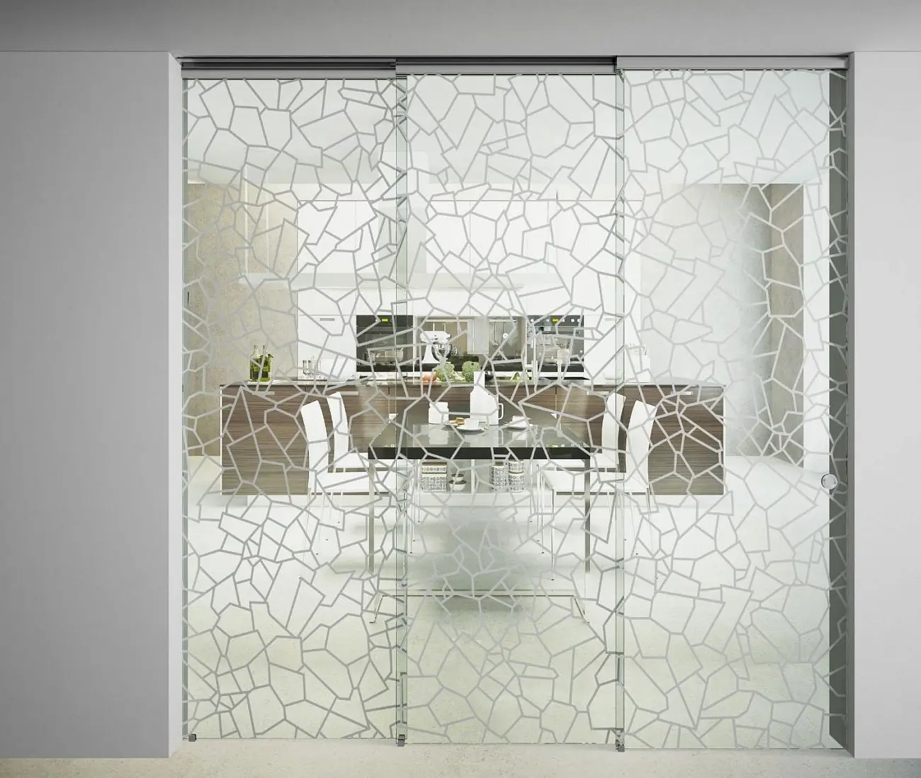 Light, vetro Trasparente, decoro Petra positivo.