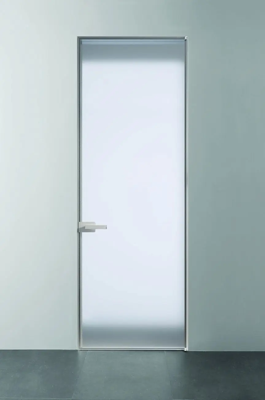 BATTFIL FILCEREST RI-TRAIT product door frosted glass aluminium profile.