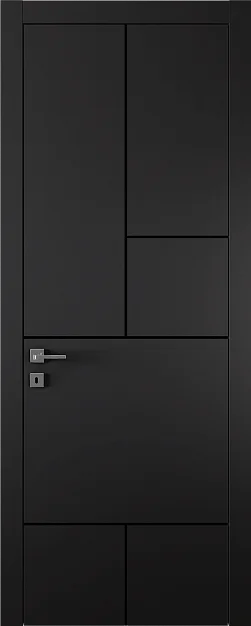 TREND, модель TR18m, матовая эмаль L10 Nero, молдинг в цвете Black.