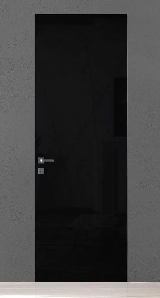 TREND-60, модель TR06, глянцевая эмаль LG10 Nero Gloss, скрытый короб INVISIBLE.