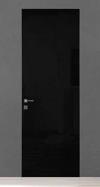 TREND-60, модель TR06, глянцевая эмаль LG10 Nero Gloss, скрытый короб INVISIBLE.