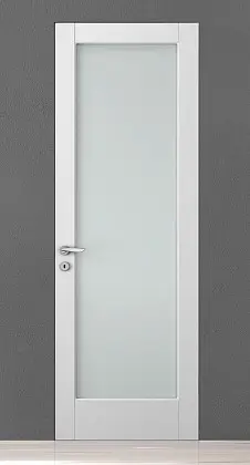 Дверь на скрытом коробе CORDA-60 101V Bianco, современная классика, матовая эмаль