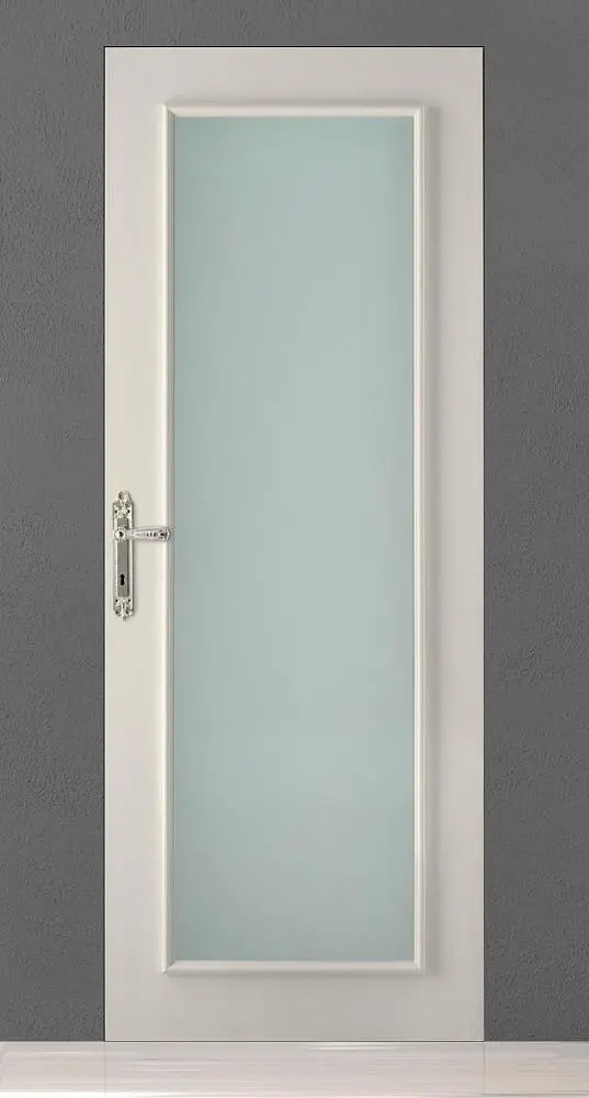 PRIMA-60, VU, матовая эмаль Grigio Seta, стекло Satinato Bianco, скрытый короб INVISIBLE.
