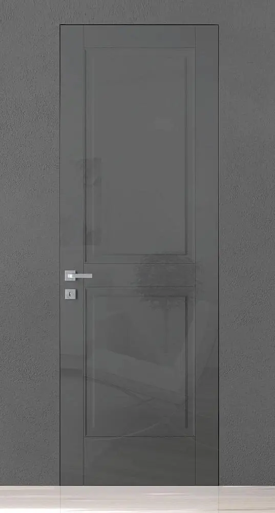 TREND-60, модель TR10, глянцевая эмаль LG07 Grigio Fume Gloss, скрытый короб INVISIBLE.