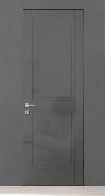 TREND-60, модель TR10, глянцевая эмаль LG07 Grigio Fume Gloss, скрытый короб INVISIBLE.