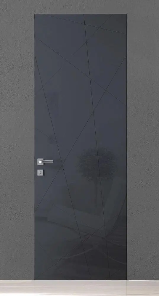 TREND-60, модель TR06, глянцевая эмаль LG15 Grafite Gloss, скрытый короб INVISIBLE.