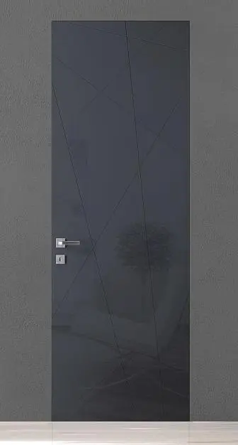 TREND-60, модель TR06, глянцевая эмаль LG15 Grafite Gloss, скрытый короб INVISIBLE.