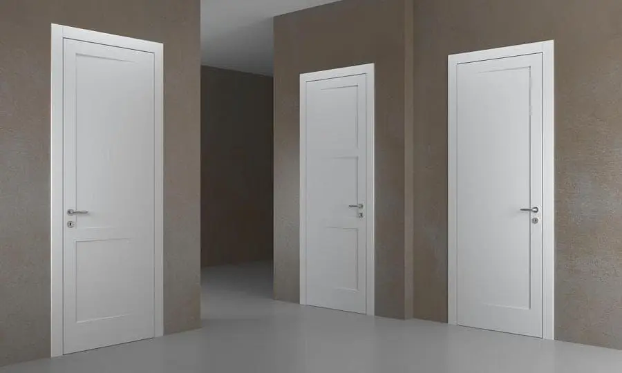 Белая межкомнатная дверь LEVEL