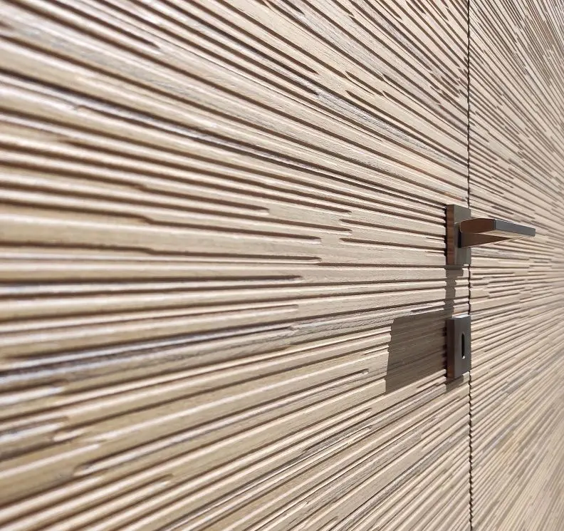 Компланарная дверь на скрытом коробе, фрезеровка UNIFLEX-3D
