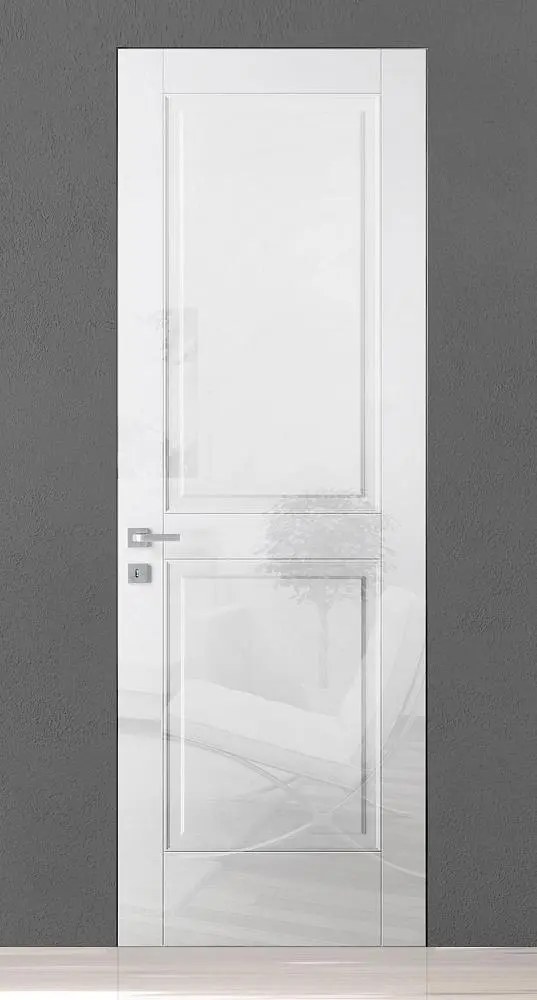 TREND-60, модель TR10, глянцевая эмаль LG01 Bianco Gloss, скрытый короб INVISIBLE.